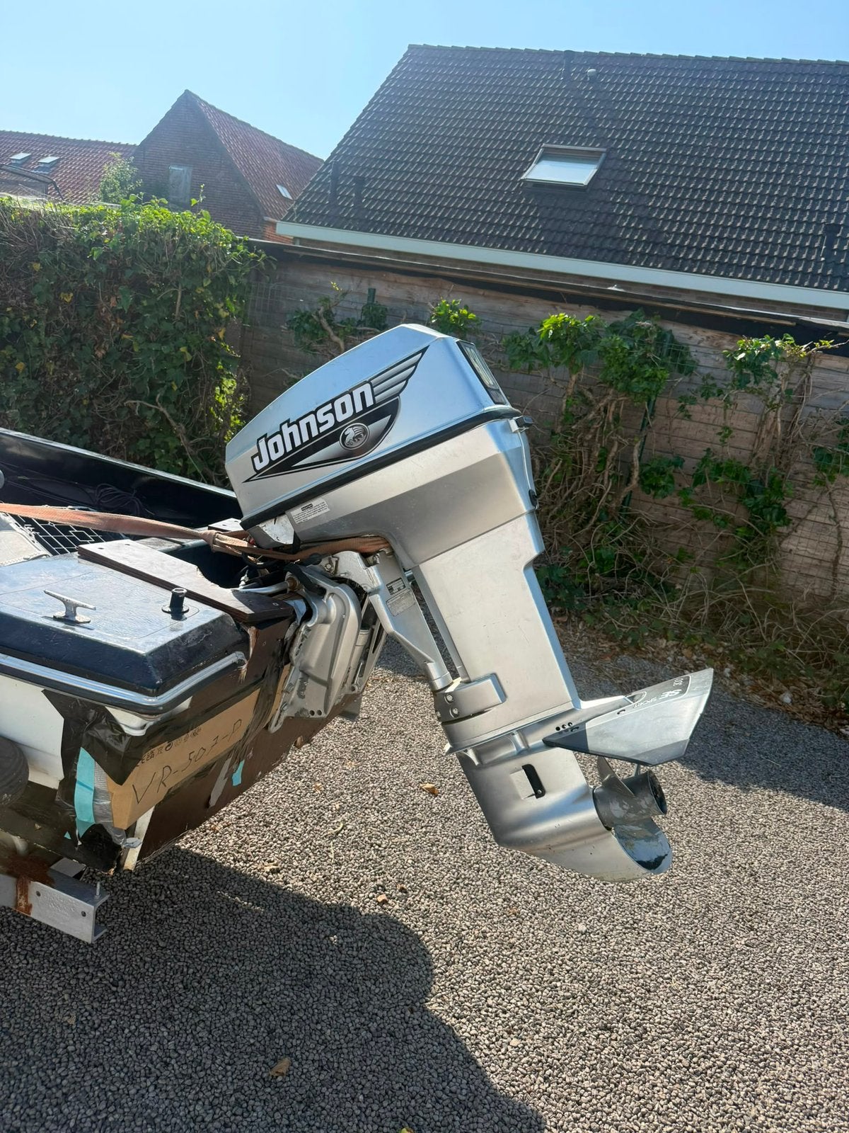 50 pk 2t buitenboordmotor jonhnson, Watersport en Boten, Buiten- en Binnenboordmotoren, Ophalen, Zo goed als nieuw, Benzine, 30 pk of meer