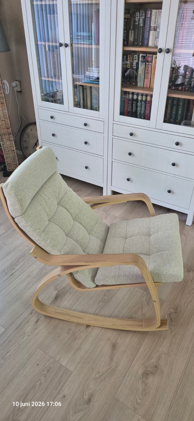 IKEA Poäng stoel met nieuw kussen, Ophalen, Overige kleuren, Zo goed als nieuw, Stof