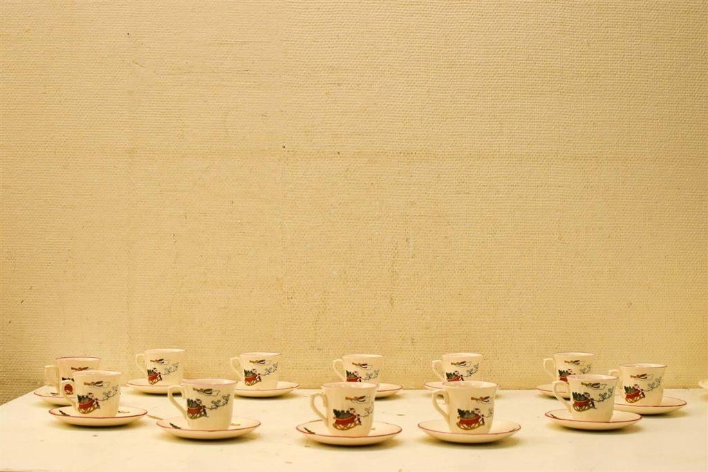 24 delig Mason's Christmas Village kop en schotels 50788, Huis en Inrichting, Keuken | Servies, Gebruikt, Ophalen of Verzenden
