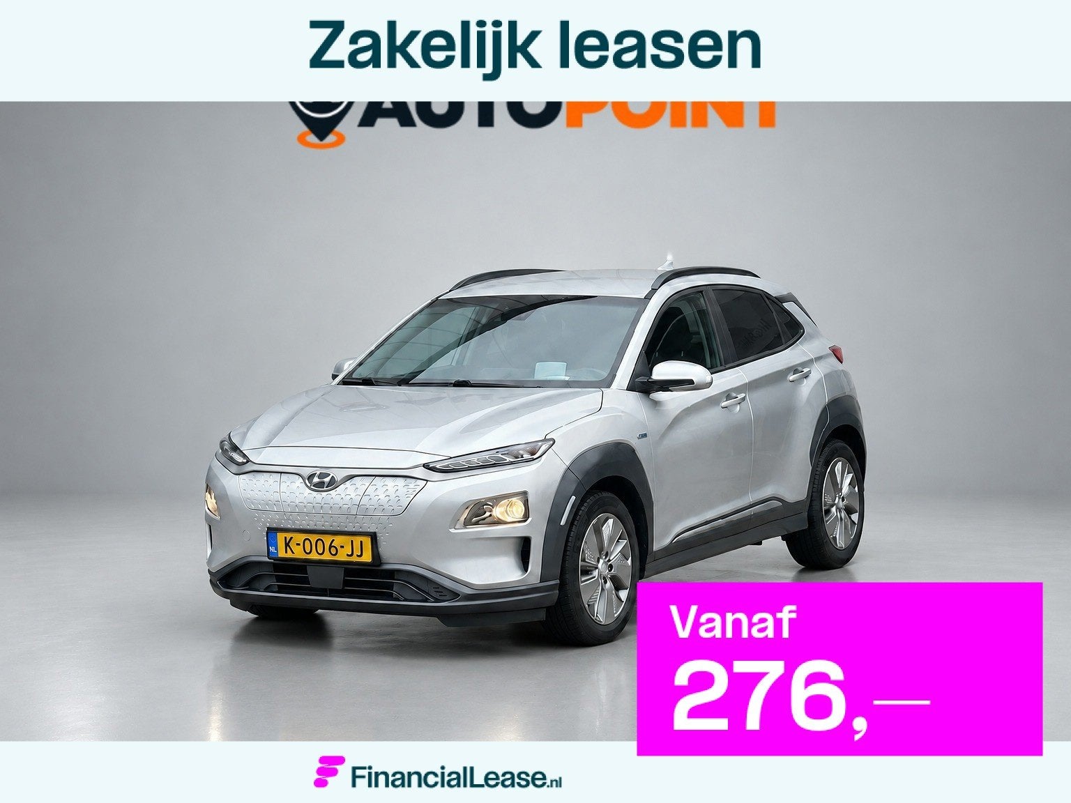 Hyundai Kona EV Fashion 64 kWh|FASE 3|1E EIG|SOH 100% DEALER, Dealer onderhouden, Gebruikt, 64 kWh, Verwarmde buitenspiegels