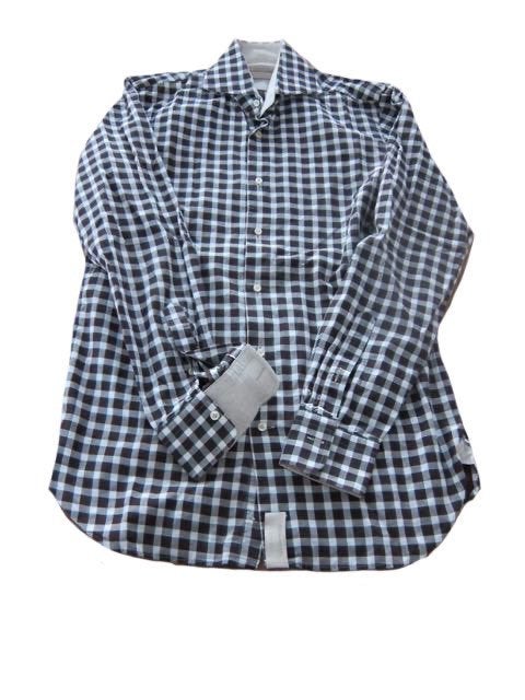 Artu napoli blouse overhemd geblokt maat 38 heren, Overige kleuren, Halswijdte 38 (S) of kleiner, Zo goed als nieuw, Artu napoli