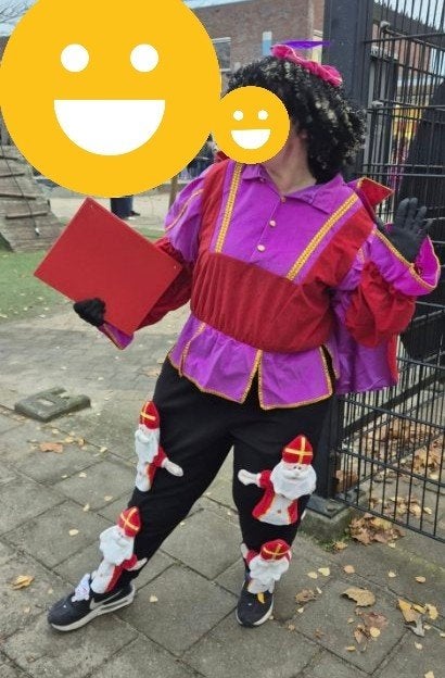 Prachtig pietenpak pak piet pietenkostuum maat xl, Ophalen of Verzenden, Zo goed als nieuw, Maat 46/48 (XL) of groter, Kerstmis of Sinterklaas