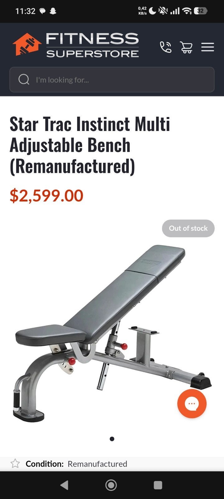 star trac adjustable bench, Ophalen, Gebruikt