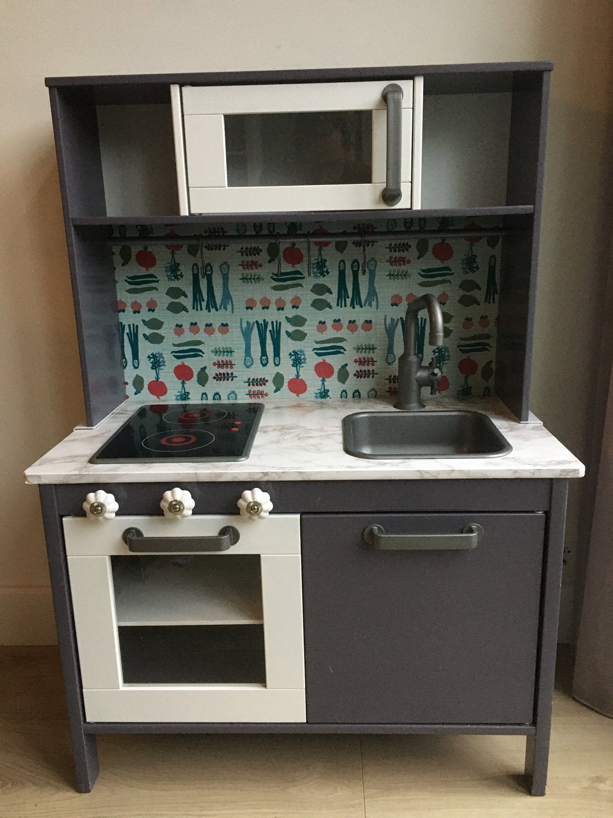Ikea Duktig keukentje paars - gepimpt!, Ophalen, Gebruikt