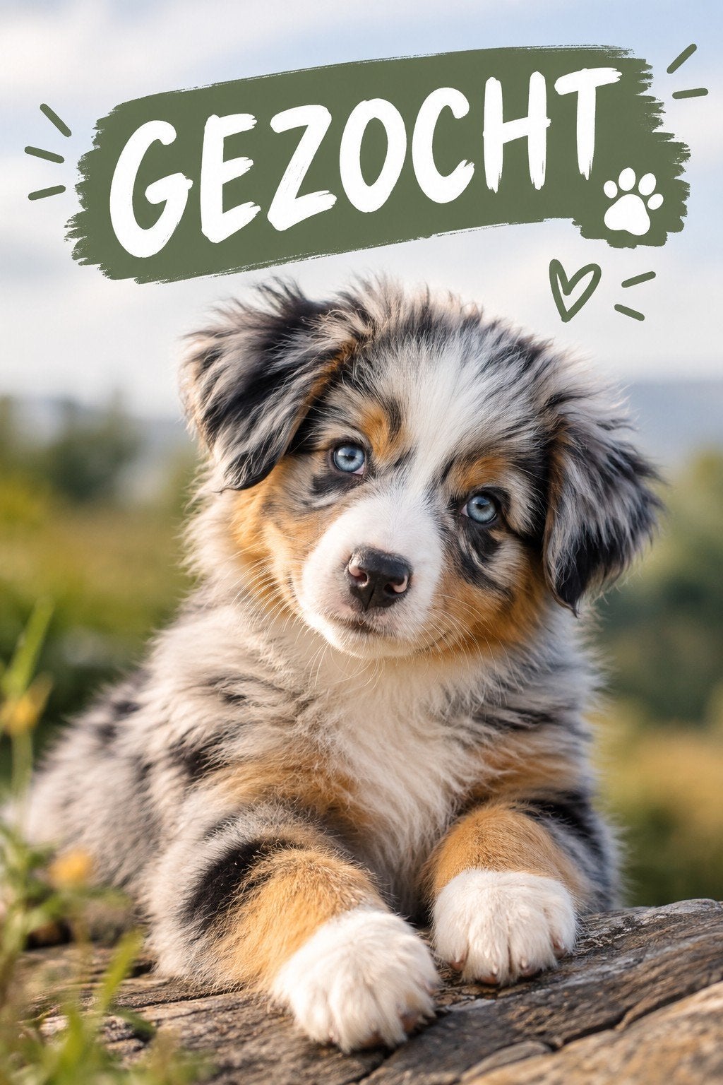 GEZOCHT: Mini Aussie / Miniature American Shepherd, Overige rassen, 8 tot 15 weken, Teef, Eén hond