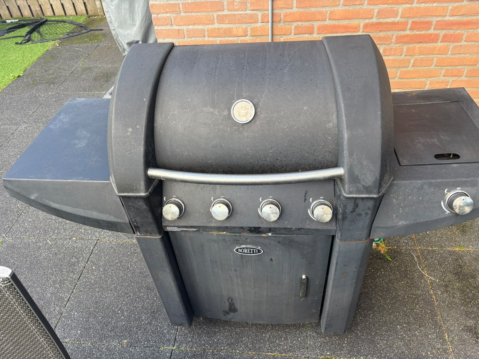 Boretti gasbarbecue, Ophalen, Gebruikt