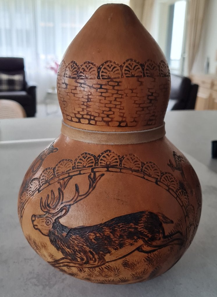 Mooie grote kalebas, Antiek en Kunst, Ophalen of Verzenden