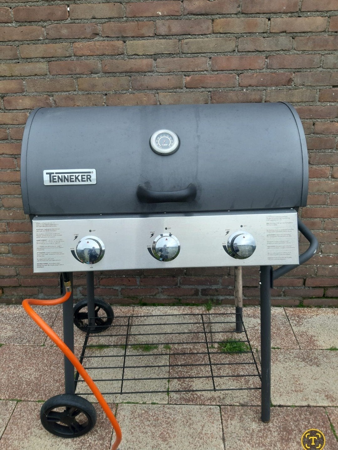 Tenneker gasbarbecue met 3 branders, Ophalen of Verzenden, Gebruikt, Tenneker