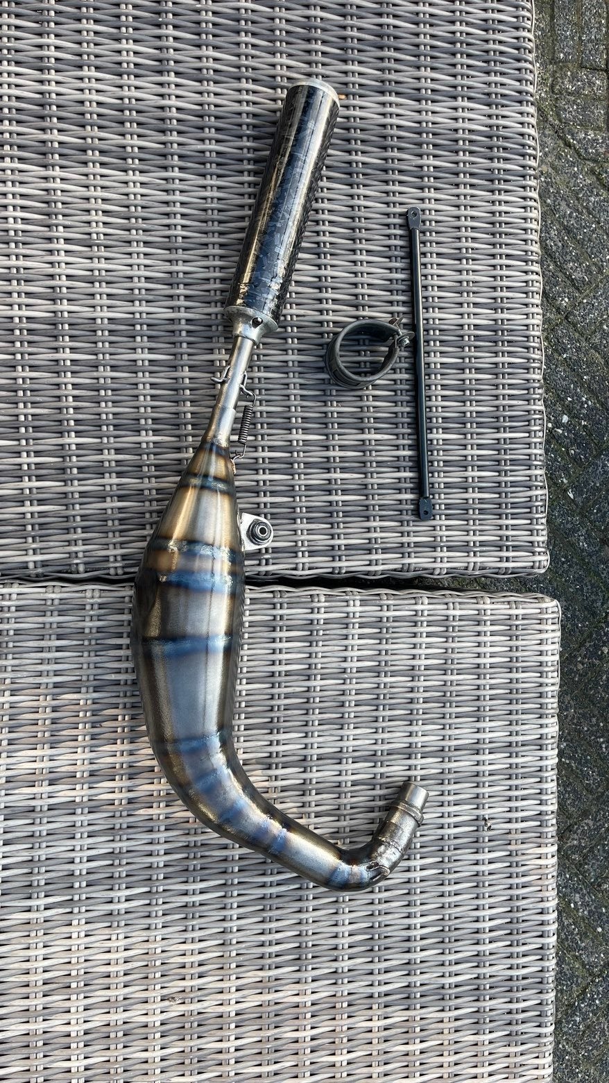 Uitlaat MVT SC EC07 80/90cc Minarelli AM6, Ophalen of Verzenden, Zo goed als nieuw, Mvt