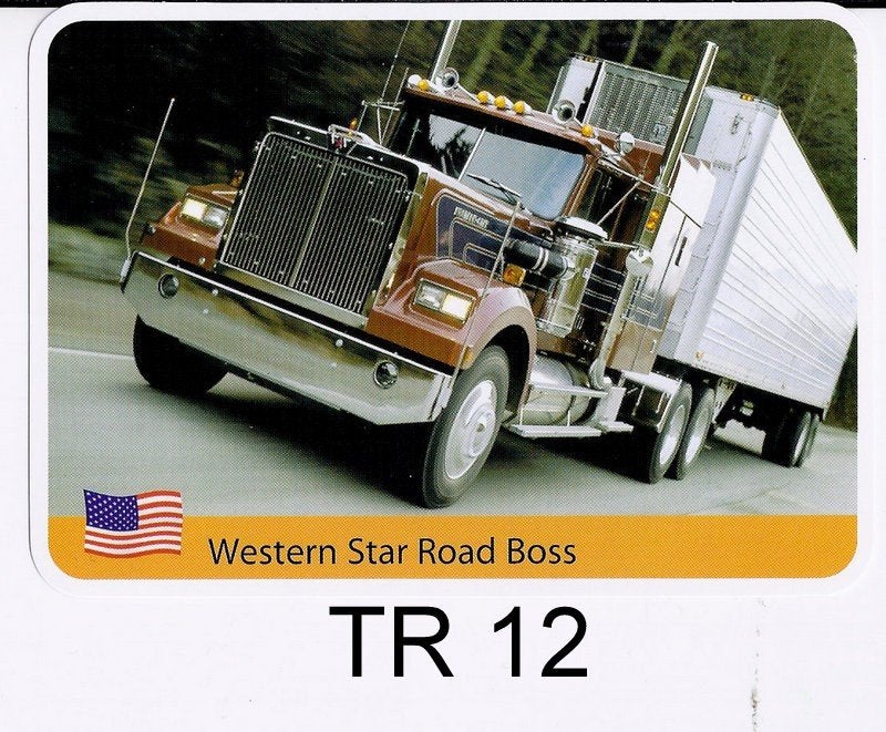 Tr12 autokaart truck western star road boss, Ophalen of Verzenden, Zo goed als nieuw, Auto's