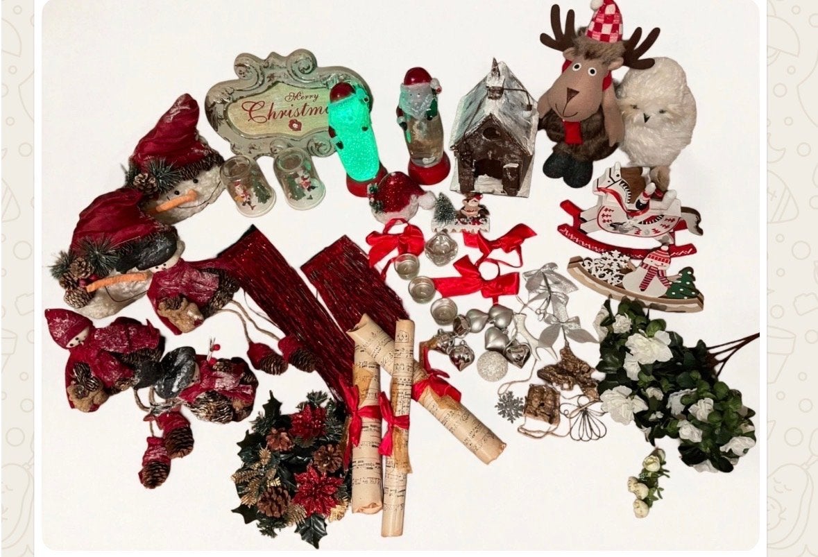 Kerst spullen groot pakket decoratie, Diversen, Kerst, Ophalen of Verzenden