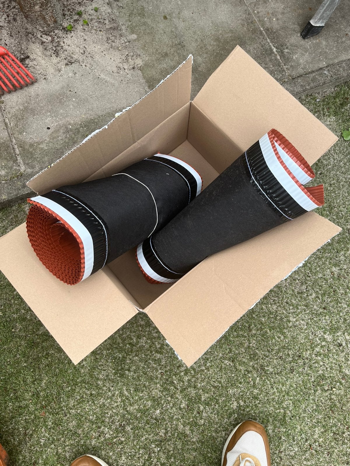 Ondervorst Steenrood RAL 8004 op rol van 5m - 39cm, Ophalen, Overige materialen, Overige typen, Nieuw