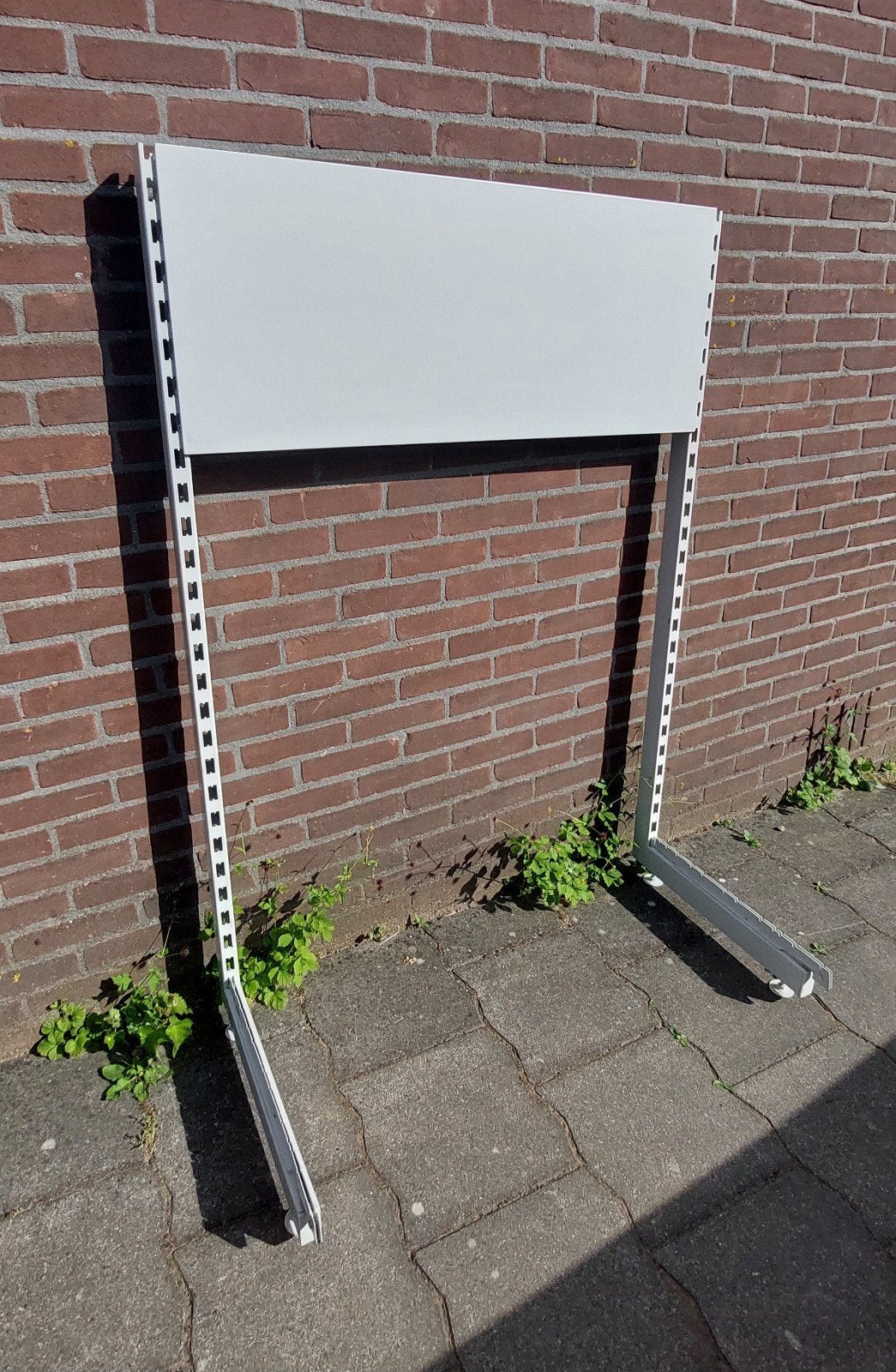 Tegometall stelling - gesloten achterwand panelen - 99x40cm, Ophalen