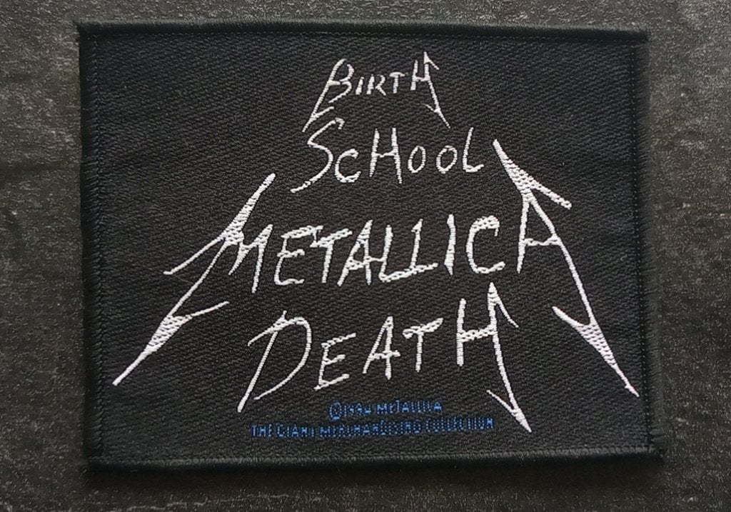 Metallica zeer zeldzame 1994 vintage Birth School patch 164, Verzenden, Nieuw, Kleding