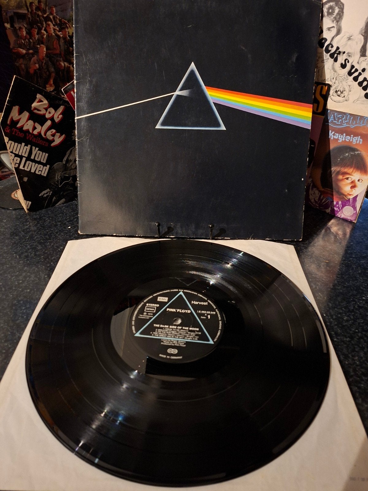 Pink Floyd - The Dark Side of the Moon LP  1973, Gebruikt, Overige formaten, Ophalen of Verzenden, Poprock