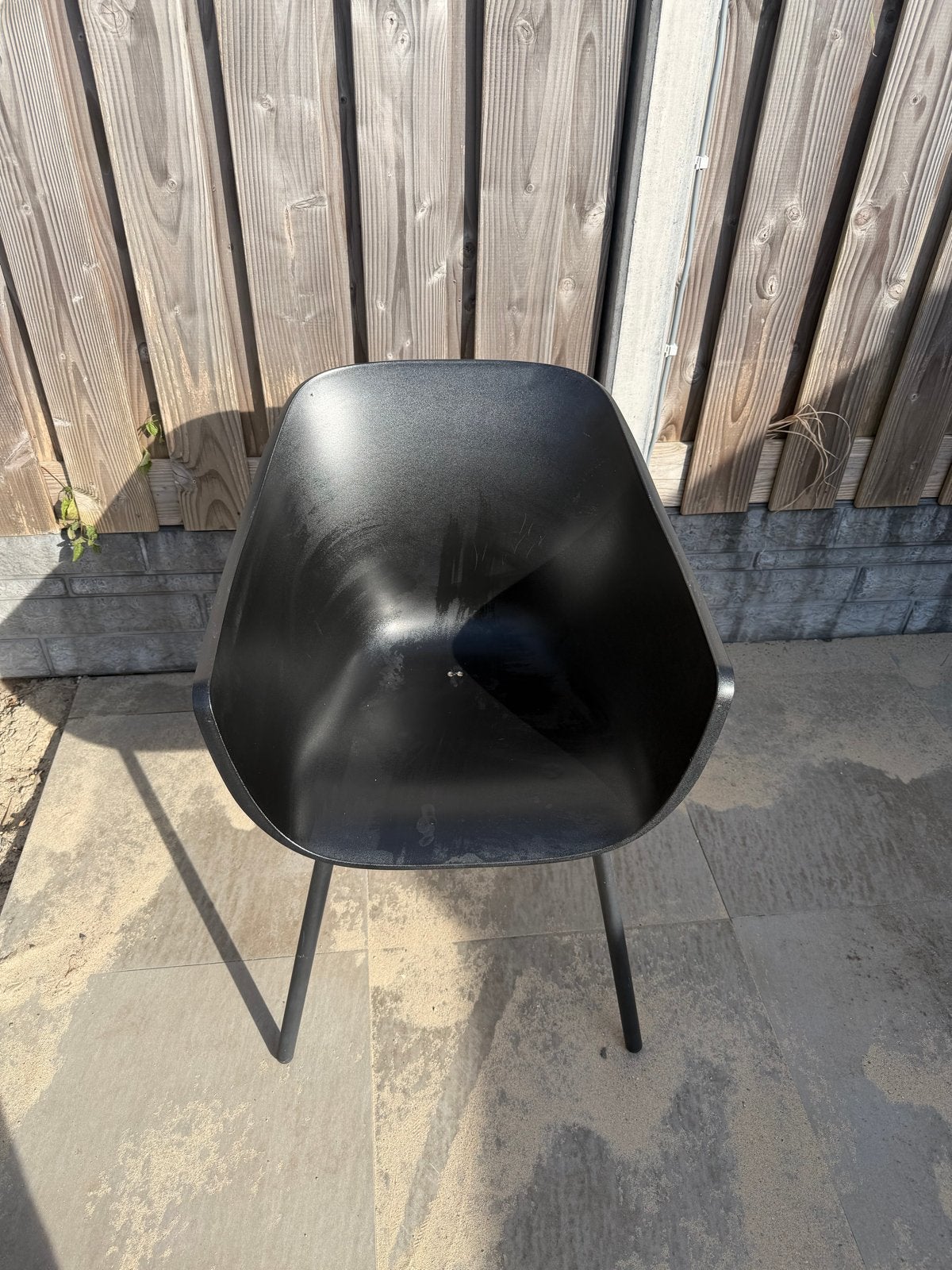 4 zwarte kuipen van Hartman (zonder poten), Kunststof, Gebruikt, Zwart, Ophalen of Verzenden