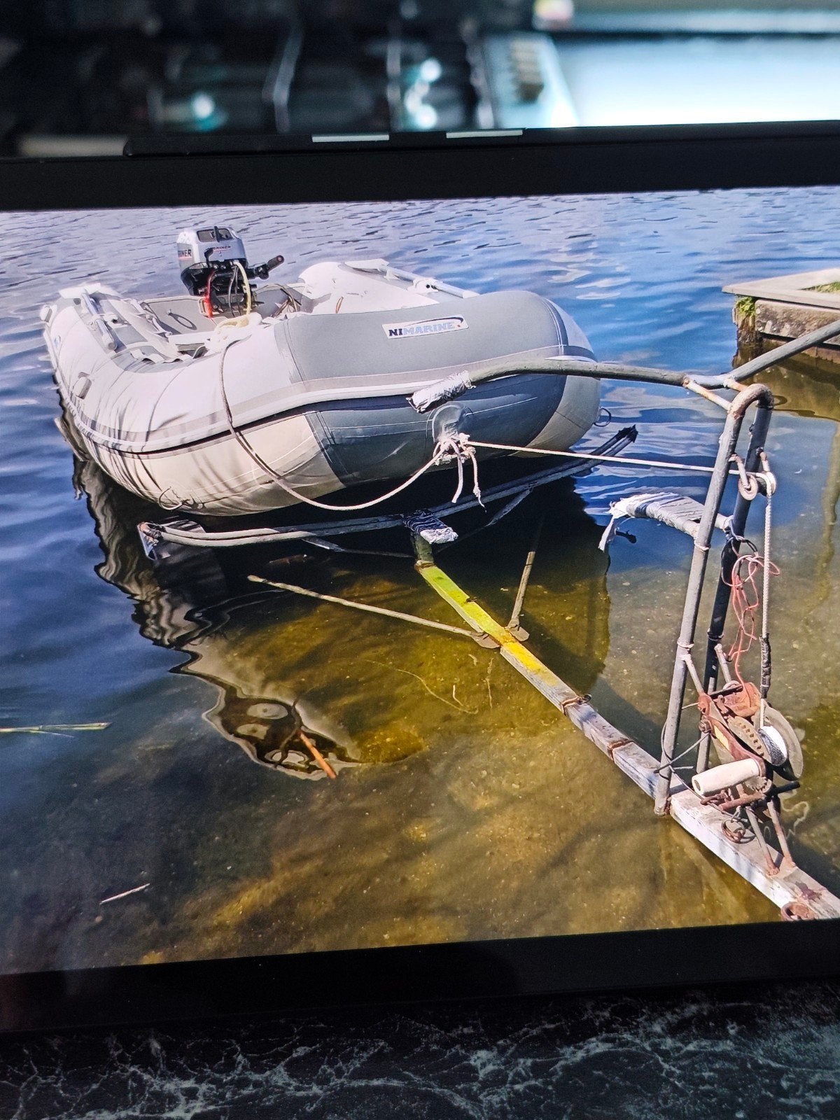 rubber boot grijs nimarine, Watersport en Boten, Ophalen of Verzenden, Zo goed als nieuw, Overige typen, Motorboot