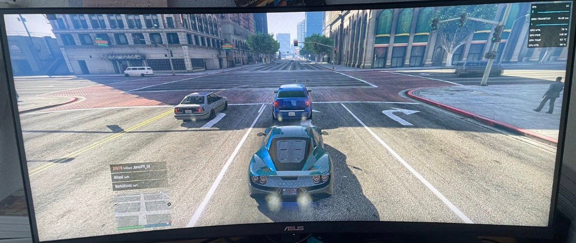 Asus 2k breedbeeld monitor 165hz 3440 x 1440p, Computers en Software, Monitoren, Gaming, Ultrawide, Ophalen of Verzenden, Zo goed als nieuw