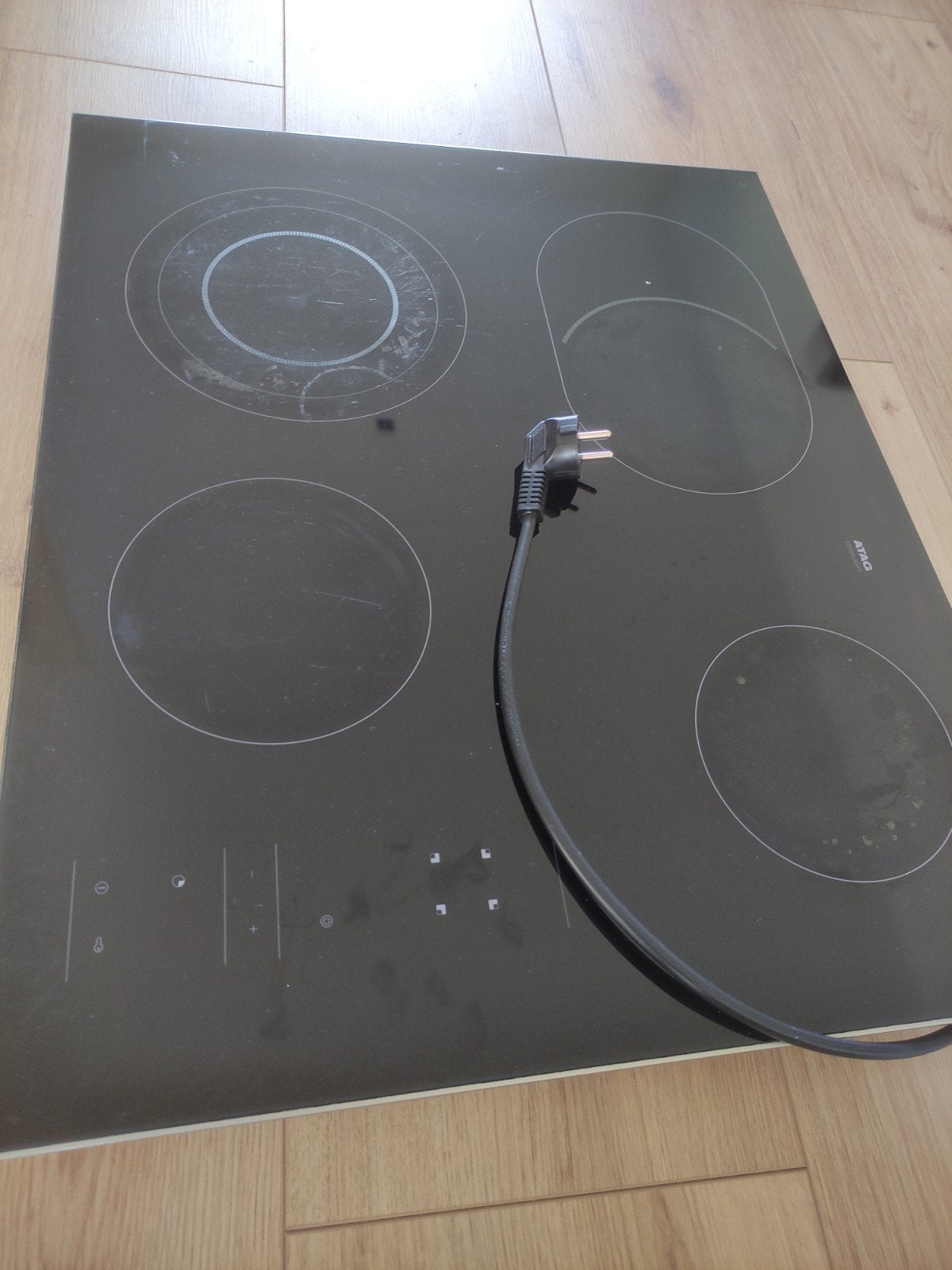 ATAG Cooklight Inductieplaat 4 Pits - Werkend, Witgoed en Apparatuur, Ophalen, Gebruikt, 4 kookzones, Inbouw