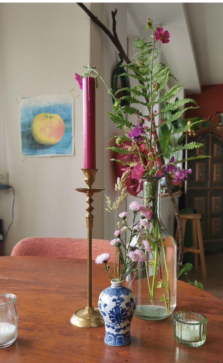 Glazen vazen voor decoratie of hergebruik, Ophalen