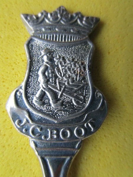 (A3567) J Boot (als wapenschild) ( Hillegom ), Ophalen of Verzenden, Gebruikt, Overige materialen, Bestek