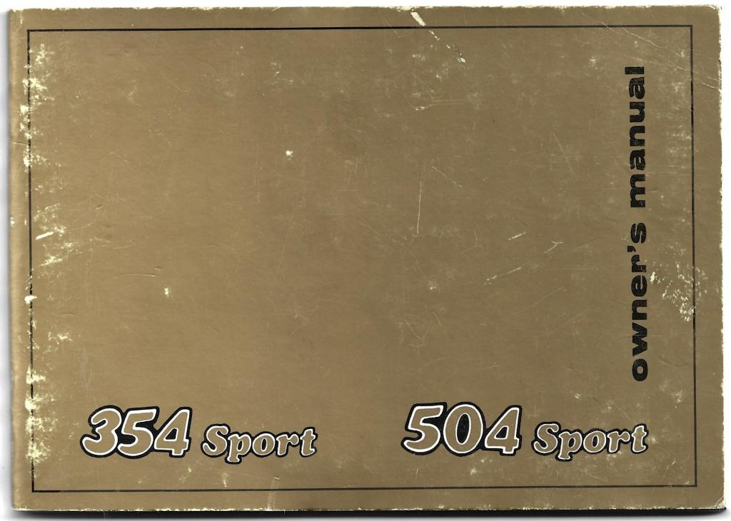 Benelli 354 Sport 504 Sport manual (6166z) motor, Ophalen of Verzenden, Overige merken
