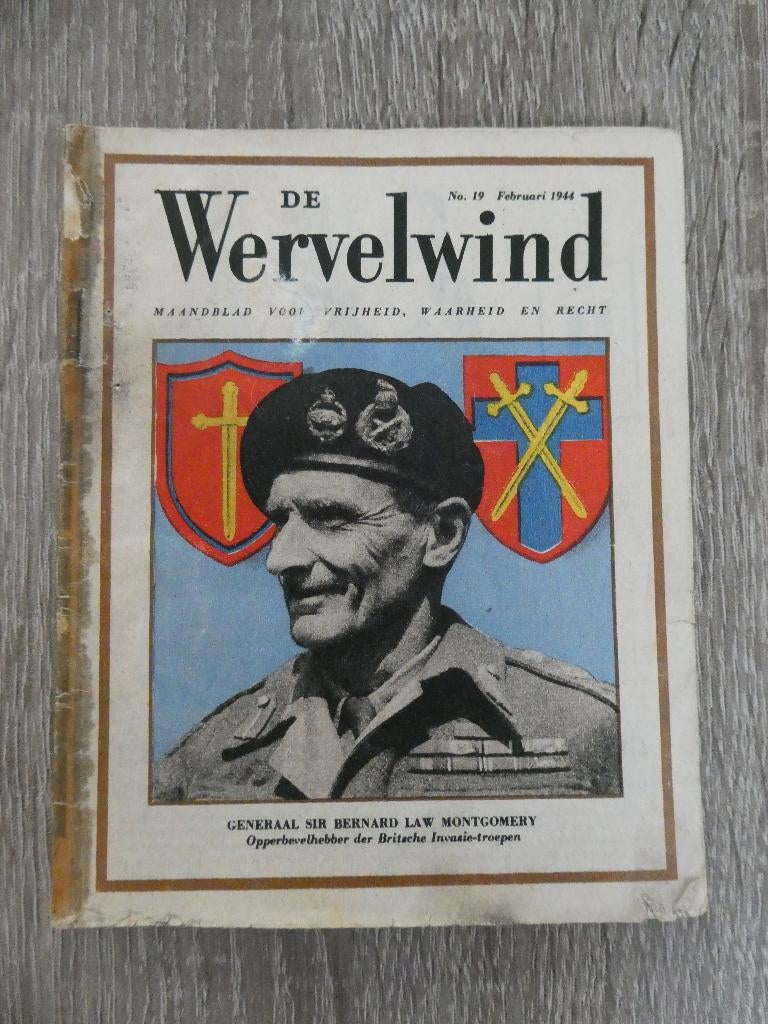 De Wervelwind No. 19 februari 1944., Ophalen of Verzenden, Overige soorten, Nederland, Boek of Tijdschrift