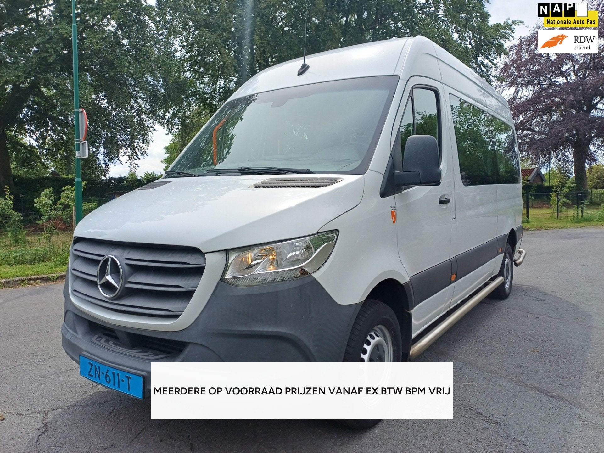 Mercedes-Benz Sprinter Tourer 314 CDI L2 366 AUTOMAAT ROLSTO, Auto's, Automaat, Gebruikt, 2000 kg, Wit