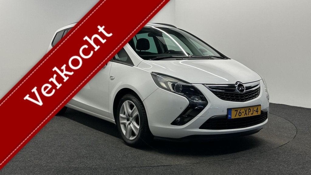 Opel Zafira Tourer 1.4 Cosmo TREKHAAK CRUISE ECC LM., Auto's, Opel, Euro 5, Stof, Parkeersensor, 4 cilinders