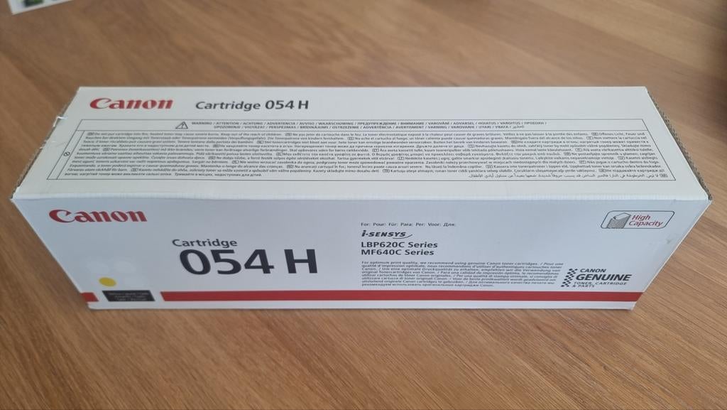 Canon Cartridge 054H Hoge Capaciteit Toner - GEEL, Computers en Software, Printers, Ophalen of Verzenden, Nieuw, Laserprinter