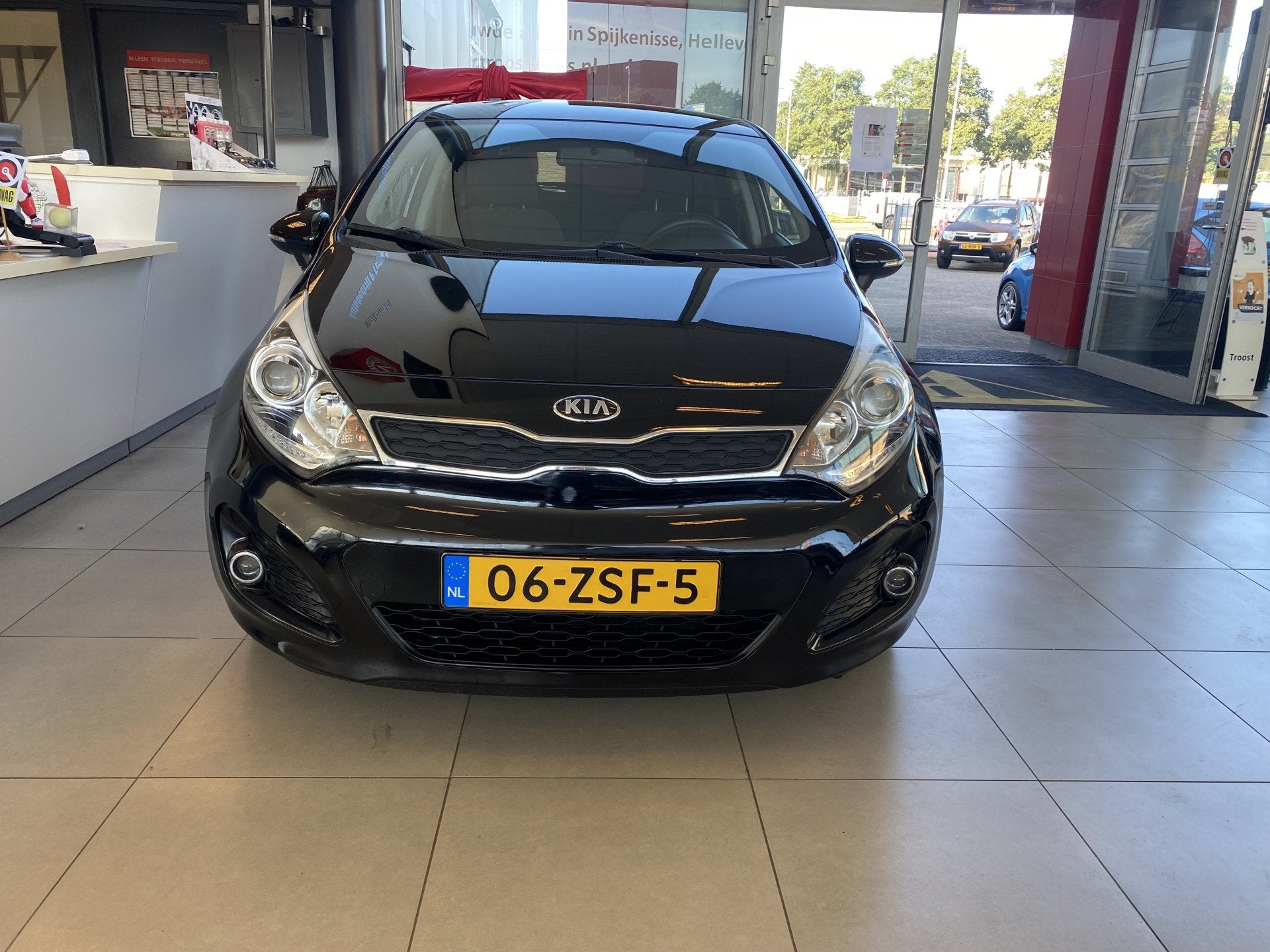 Kia Rio 1.2 CVVT Design Edition,Airco,Cruisecontrol,Bluetoot, Auto's, 4 cilinders, Zwart, Origineel Nederlands, Bedrijf