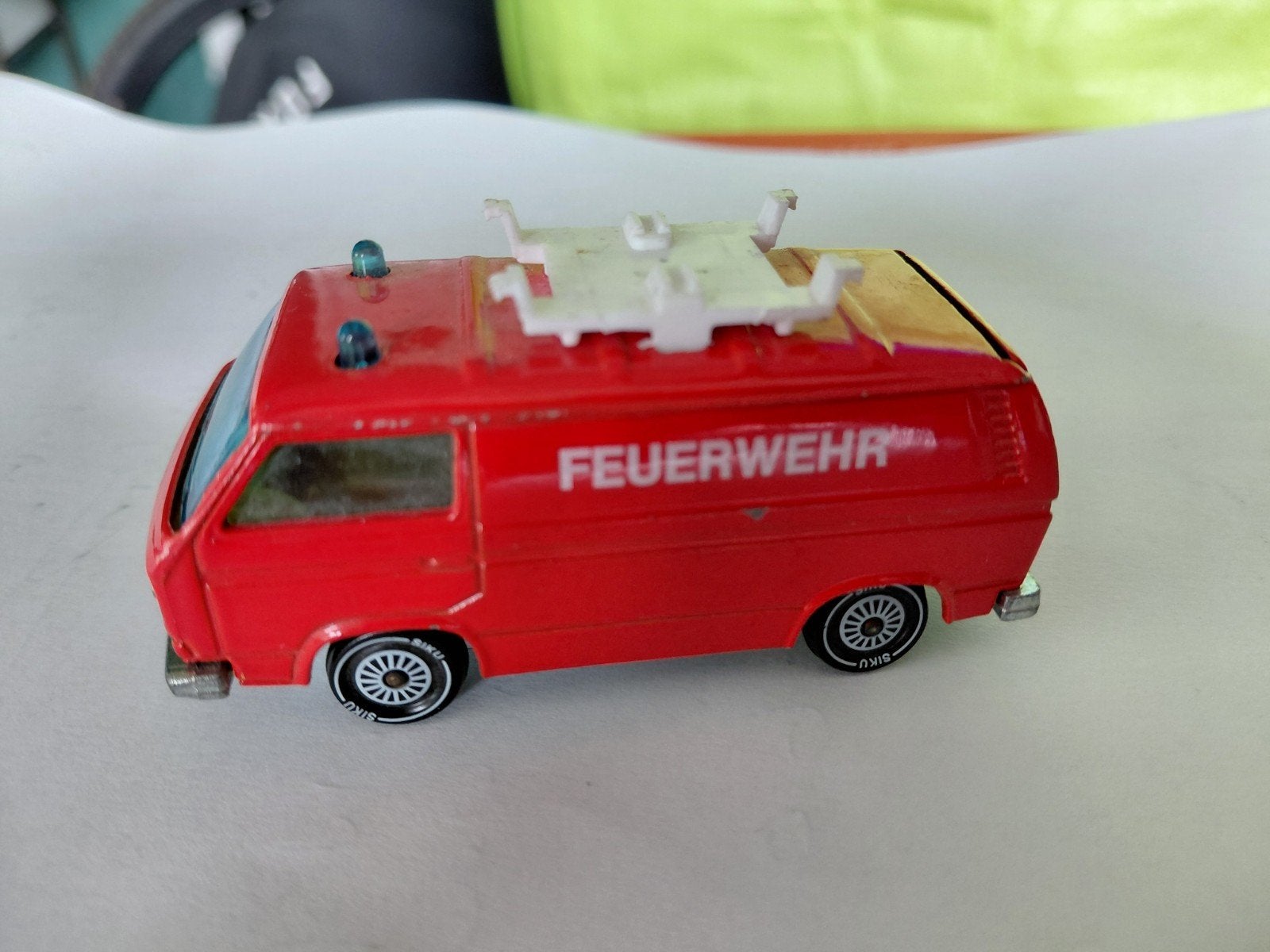 Siku 1331 VW Transporter Brandweer - Vintage Goede Staat, Ophalen of Verzenden, Gebruikt