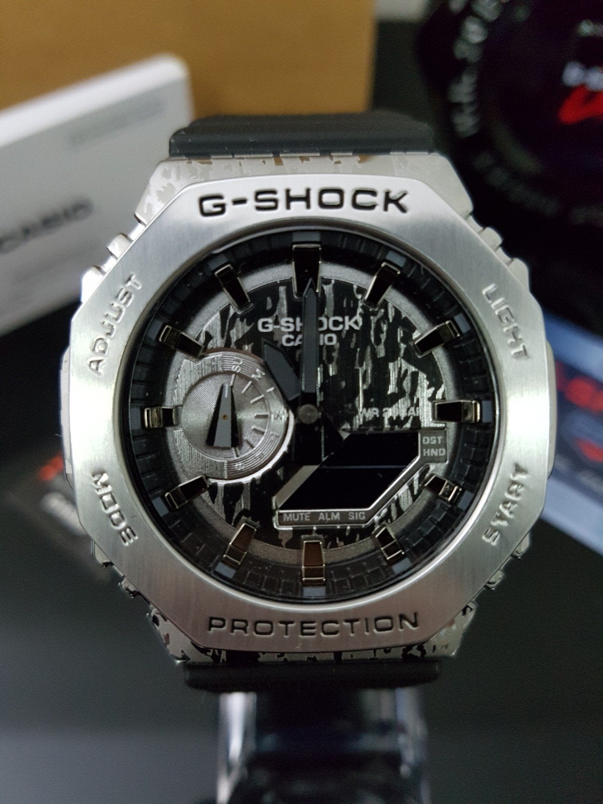 G-Shock GA-210‪0GC-1A, Ophalen of Verzenden, Nieuw, Zilver, Casio G-Shock