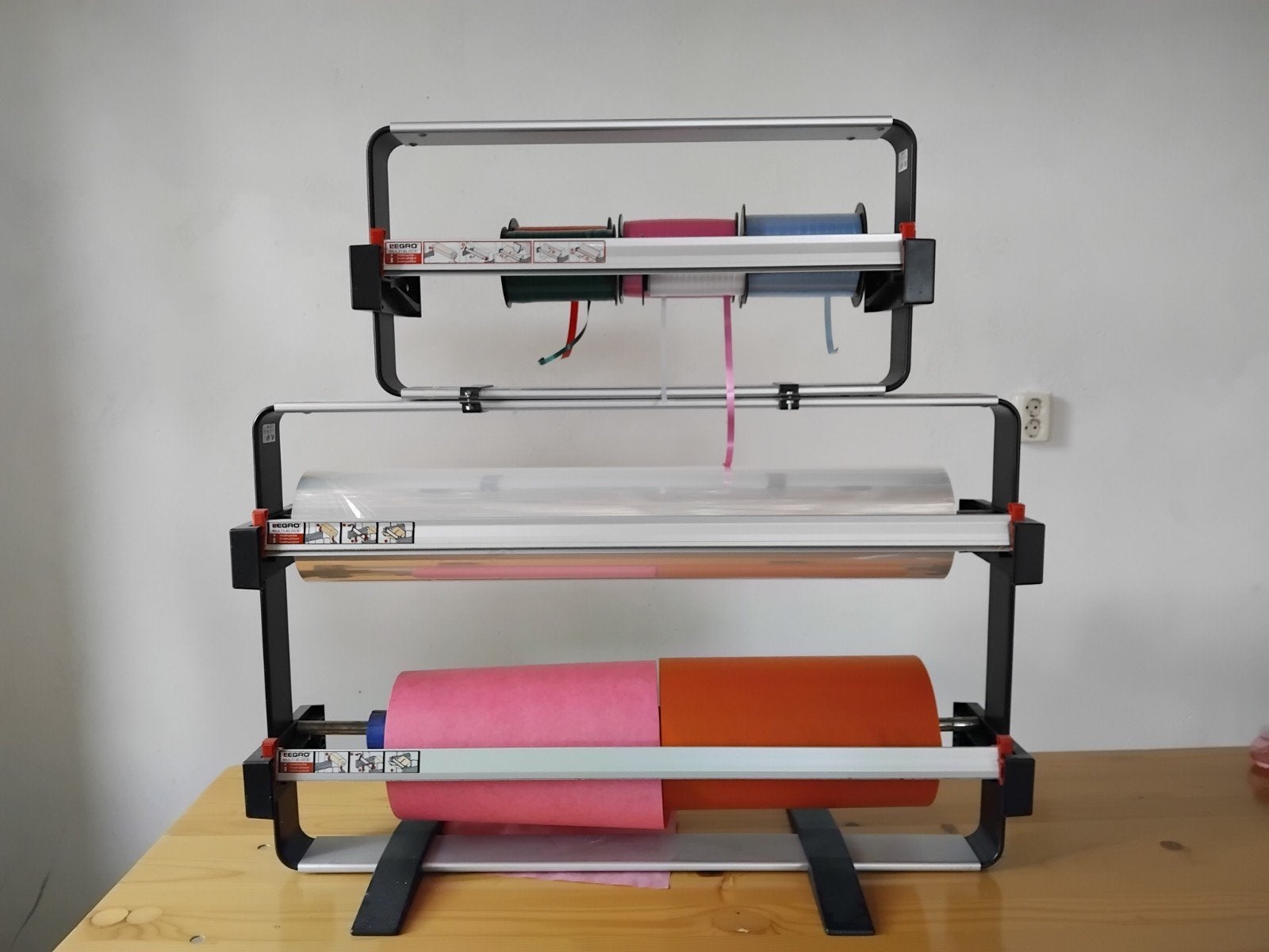 Folie / Papier rolhouder bloemisten, Ophalen, Gebruikt