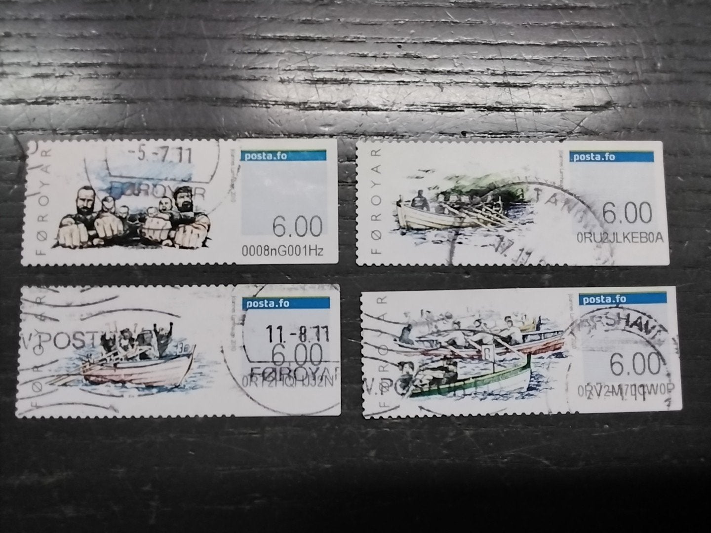 26155 Denemarken foroyar automaatzegels uit 2010, Postzegels en Munten, Ophalen of Verzenden, Denemarken, Gestempeld