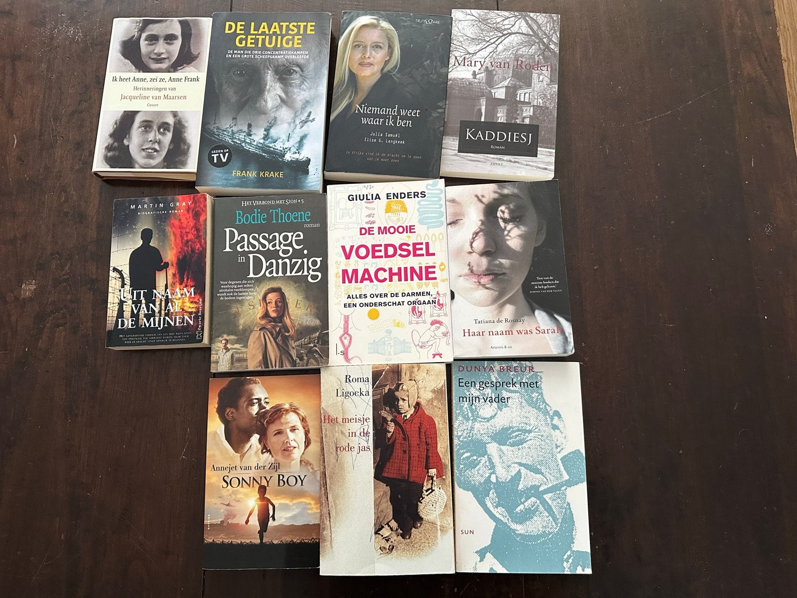 Diverse boeken: Anne Frank, De laatste getuige, Sonny Boy, Boeken, Ophalen of Verzenden, Gelezen, Nederland