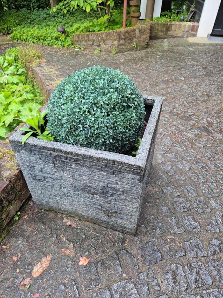 Bloembak, Ophalen, Vierkant, Kunststof