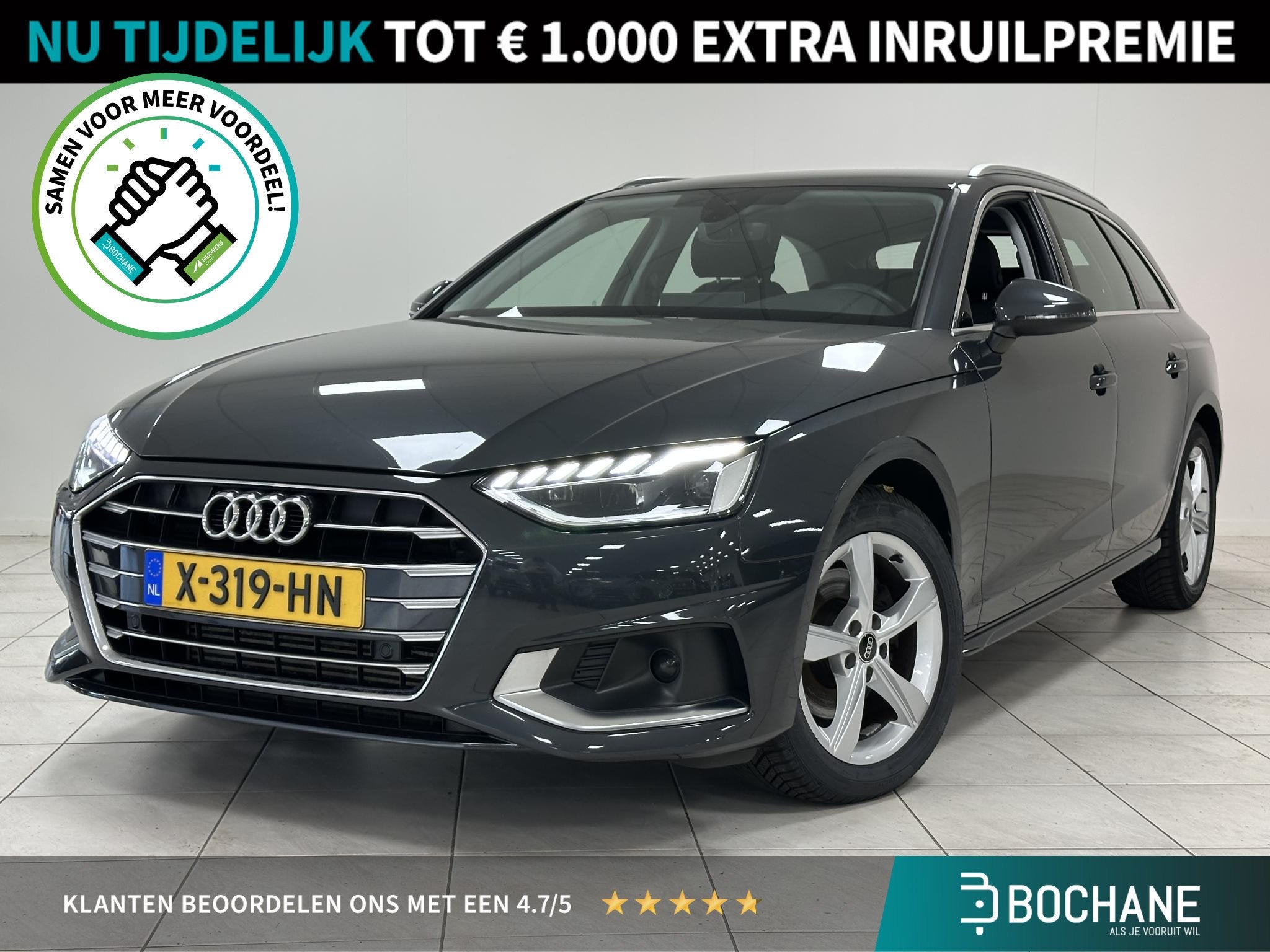Audi A4 Avant 35 TFSI Advanced Edition ALL-SEASON BANDEN | A, Auto's, Stof, 4 cilinders, A4, Origineel Nederlands
