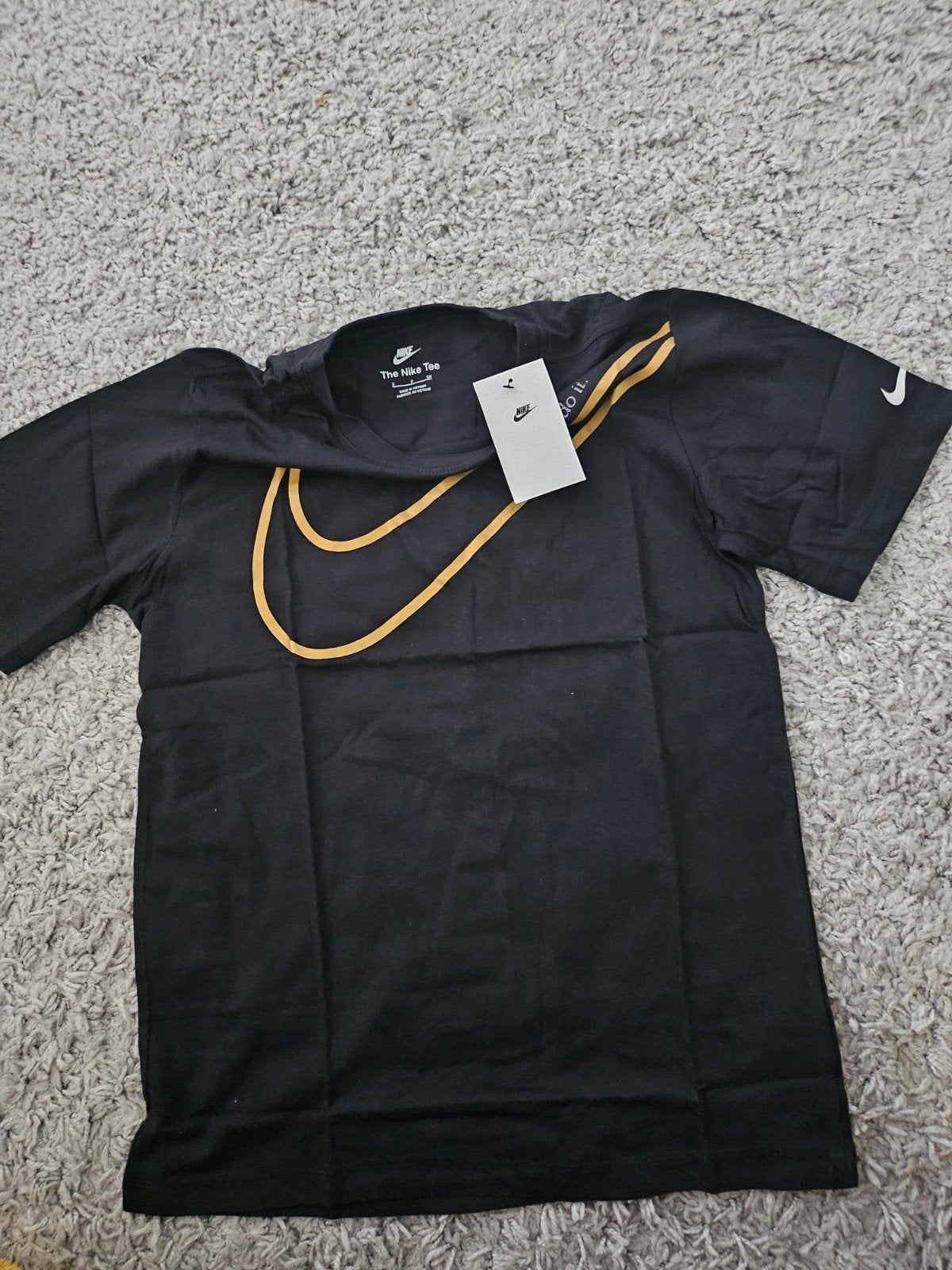Nike Heren T-shirt Maat M Nieuw, Maat 48/50 (M), Zwart, Nike, Nieuw