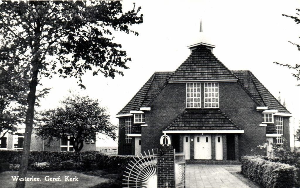 Westerlee, Geref. Kerk - ongelopen, Verzamelen, Ansichtkaarten | Nederland, Ophalen of Verzenden, 1960 tot 1980, Ongelopen, Groningen