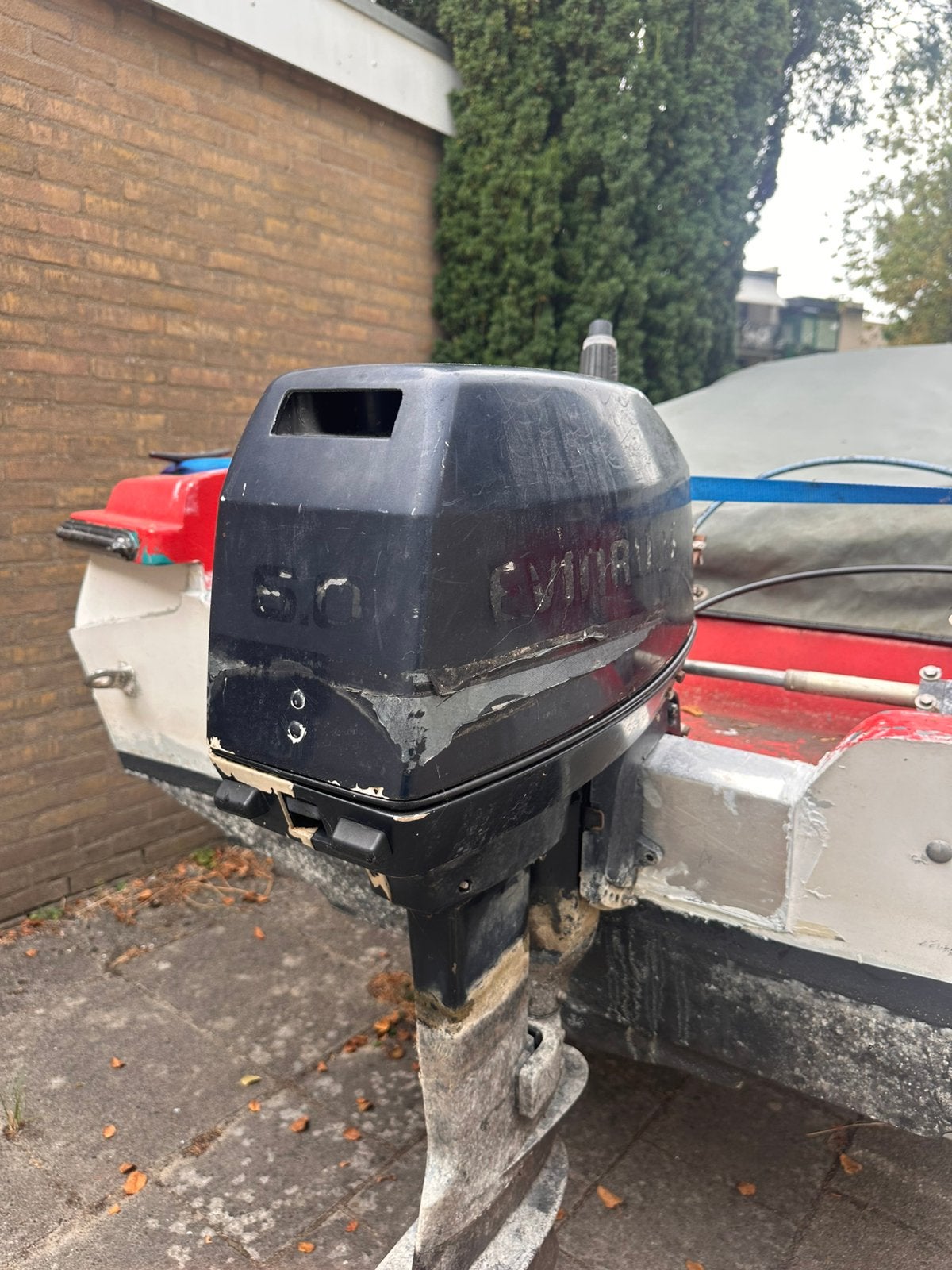 Evinrude 6 pk 2-takt langstaart, Watersport en Boten, Ophalen of Verzenden, Gebruikt