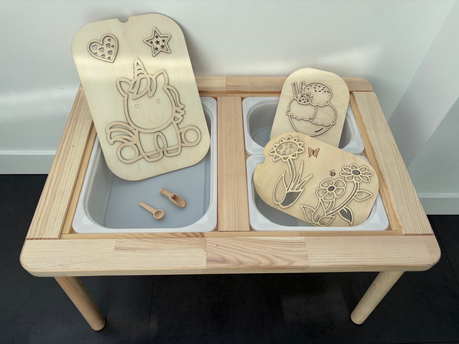 Ikea flisat kindertafel met trofast inleg, Ophalen, Nieuw
