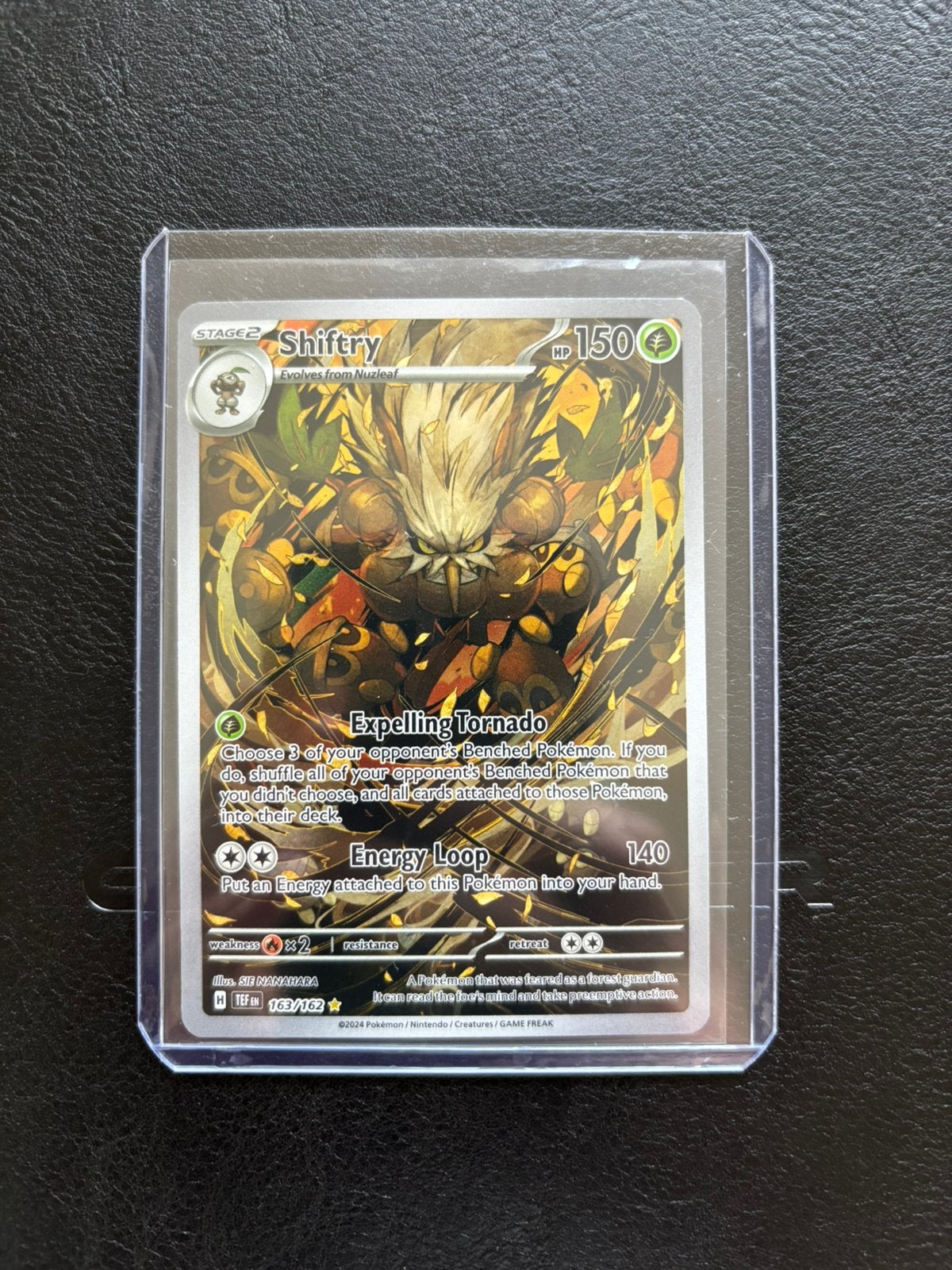 Shiftry (TEF 163), Hobby en Vrije tijd, Verzamelkaartspellen | Pokémon, Verzenden, Zo goed als nieuw, Losse kaart, Foil