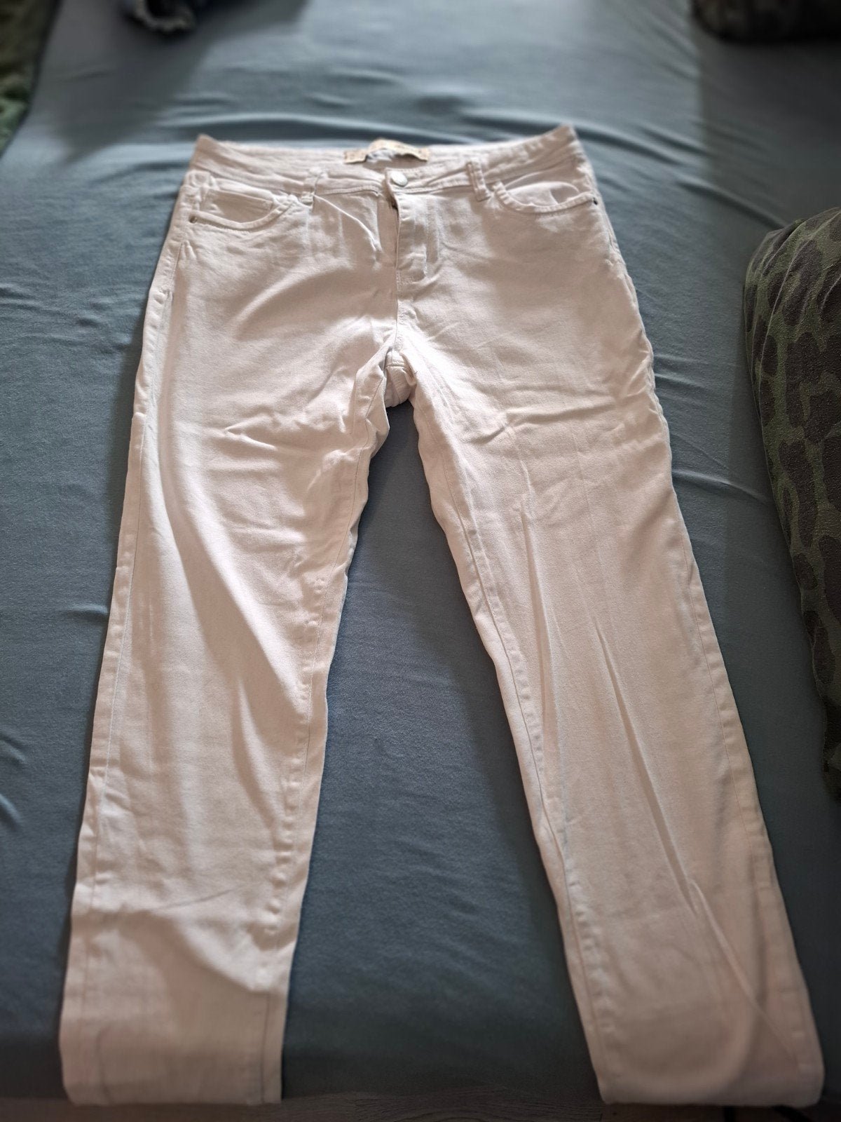 Witte jeans/broek maat 42!, Ophalen of Verzenden, Gedragen, Wit, W33 - W36 (confectie 42/44)