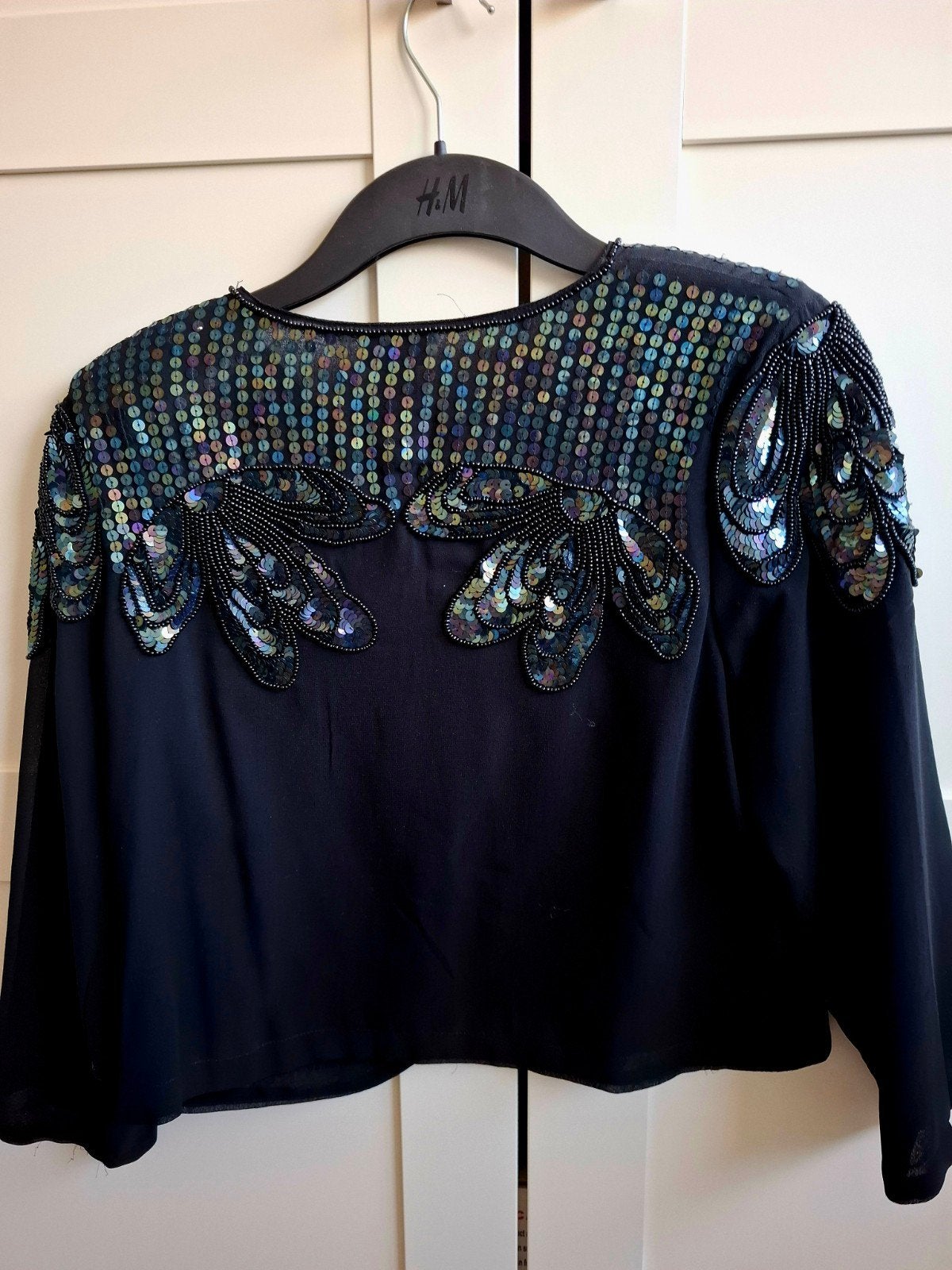 H&M Bolero Jasje met Pailletten - Maat 38/40, H&M, Zwart, Nieuw, Jasje