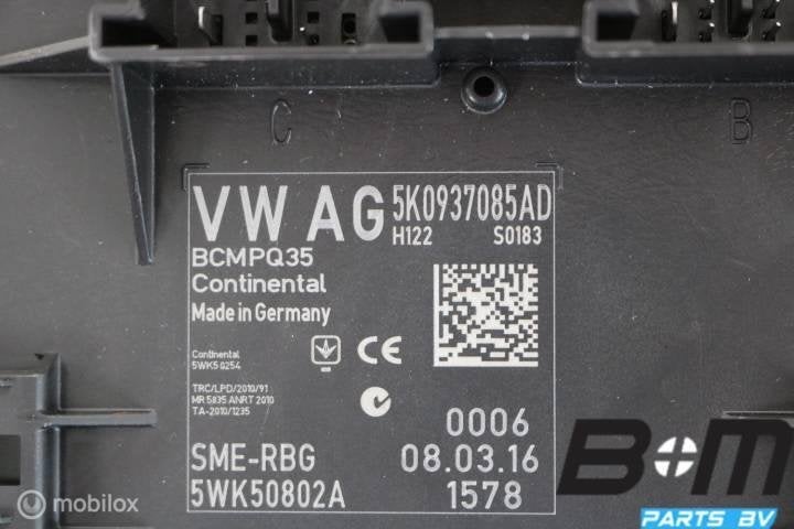 BCM (boordnetregelapparaat) VW Caddy 2K3 5K0937085AD, Gebruikt