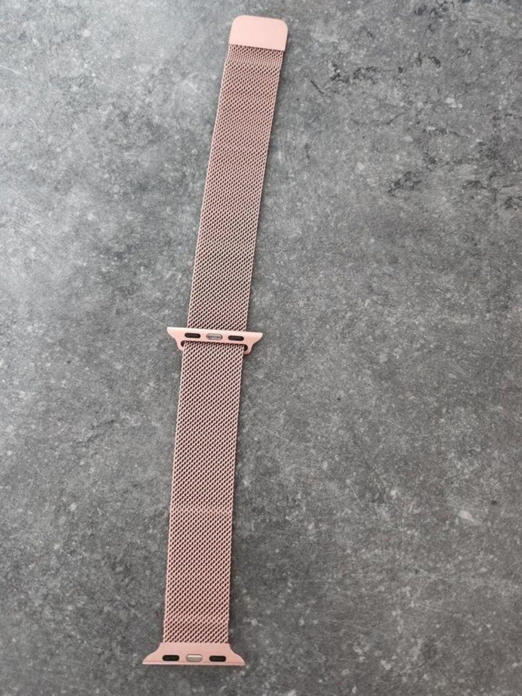 Apple smartwatch roestvrij stalen band kleur rosé, Ophalen, Zo goed als nieuw, Android