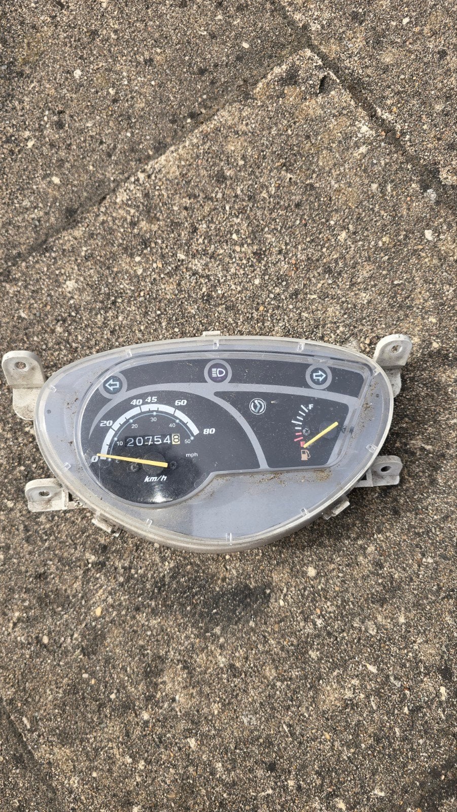 km teller sym orbit, Ophalen, Gebruikt, Benzine, Orbit
