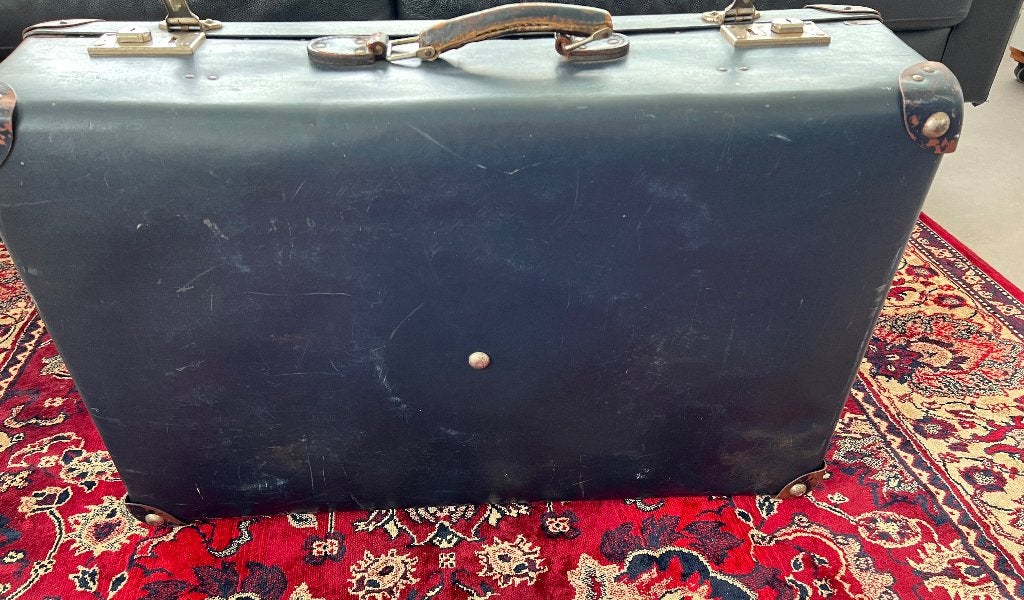 vintage Hulshof koffer, Overige materialen, Gebruikt, 35 tot 45 cm, Ophalen