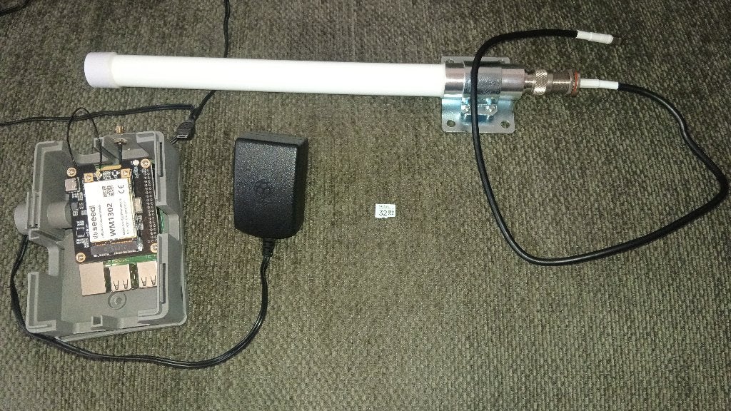 LoRa Gateway BasicStation op Raspberry PI 3B COMPLETE kit., Ophalen of Verzenden, Zo goed als nieuw, Toebehoren
